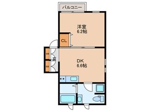 Villa　soleil中台の物件間取画像